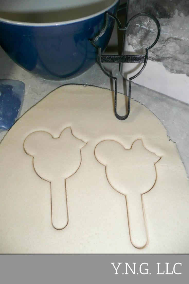 Mickey Mouse Head Ice Cream Bar With Bite Outline Cookie Cutter USA PR3307