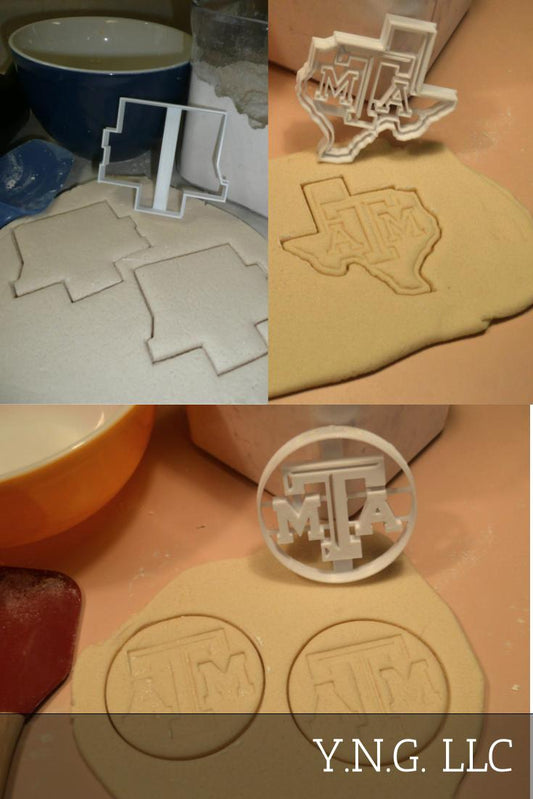 Texas ATM University A&M Aggies Gig Em Set Of 3 Cookie Cutters USA PR1317