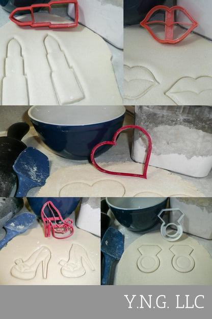 Kissing The Single Life Goodbye Set Of 5 Cookie Cutters USA PR1167