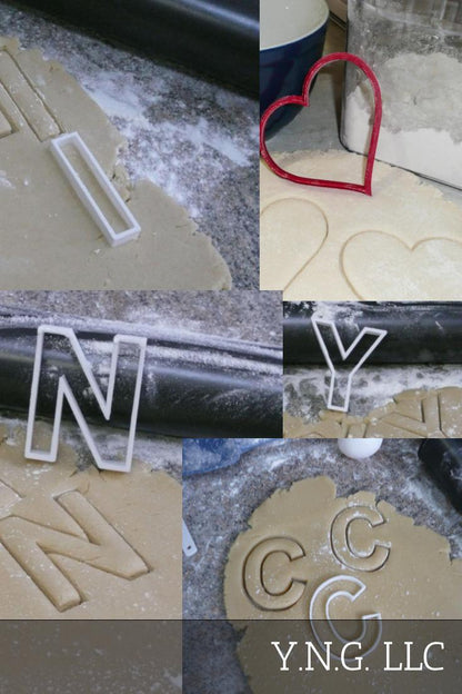 I Love NYC N Y C Heart New York City Visit Set Of 5 Cookie Cutters USA PR1282