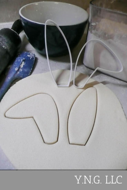Bunny Rabbit Floppy Ear Ears Outline Set Of 2 Easter Cookie Cutters USA PR3057