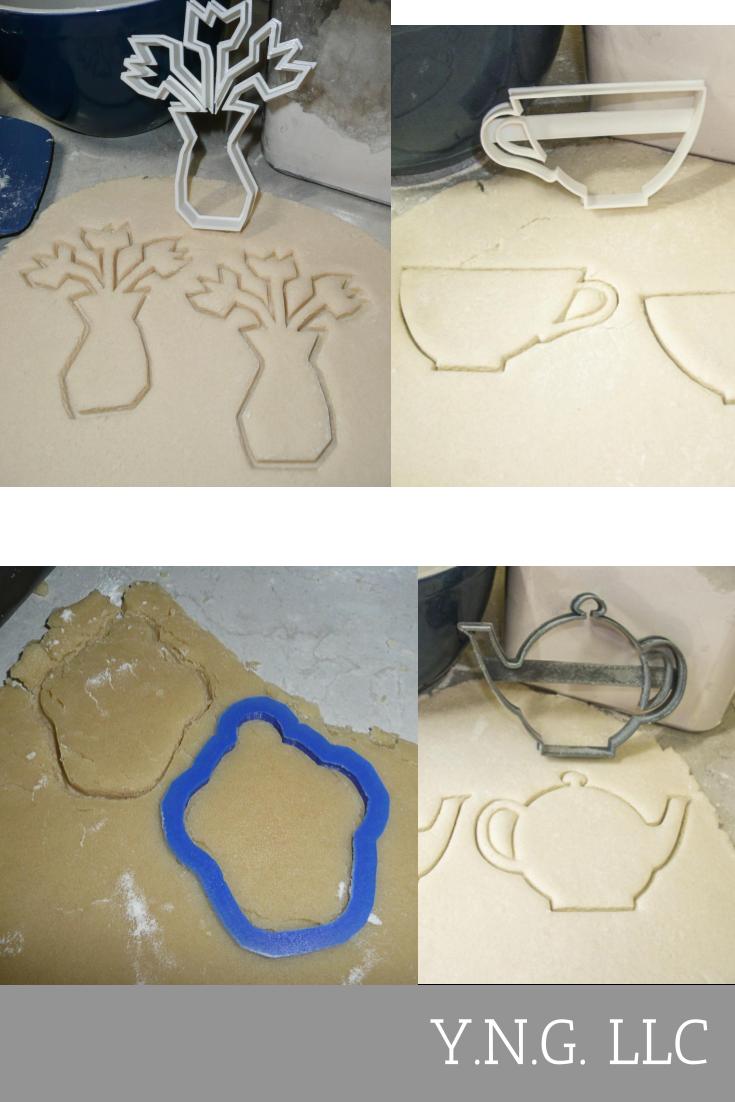 Tea Party British Tradition Bridal Shower Set Of 4 Cookie Cutters USA PR1057