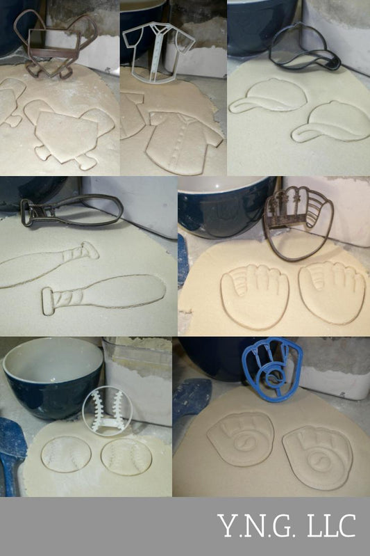 Milwaukee Brewers MLB Baseball Team Logo Set Of 7 Cookie Cutters USA PR1232