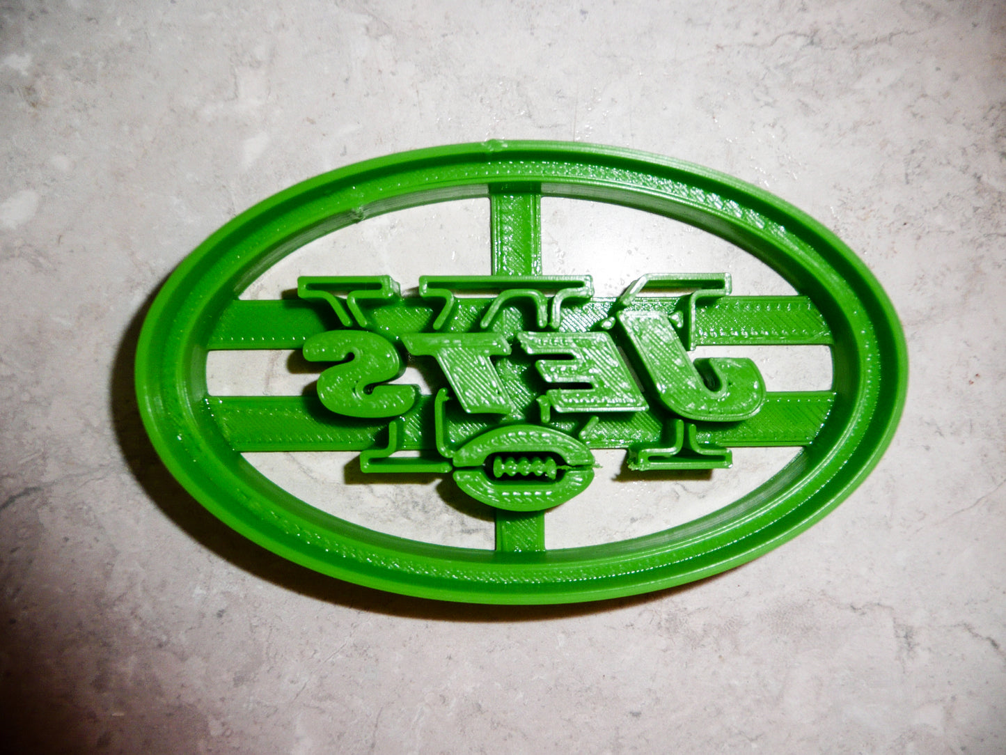 6x New York Jets NFL Football Fondant Cutter Cupcake Topper Size 1.75" USA FD951