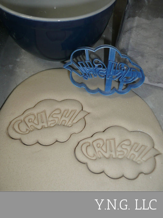 Crash Sign Quote Superhero Comic Book Movie Cookie Cutter Made in USA PR3203