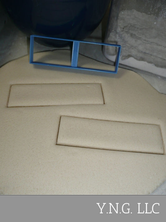 Rectangle Outline Long Shape Quadrilateral Baking Tool Cookie Cutter USA PR3374