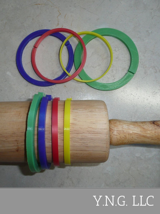 Rolling Pin Guides Set of 4 Pairs 2mm to 10mm for 69.65mm Diameter USA PR1492
