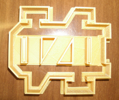 Notre Dame ND Letters Sports Football Cookie Cutter Made in USA PR499