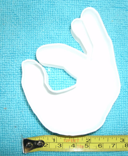 OK Okay Hand Meme Game Gesture Cookie Cutter Made in USA PR654