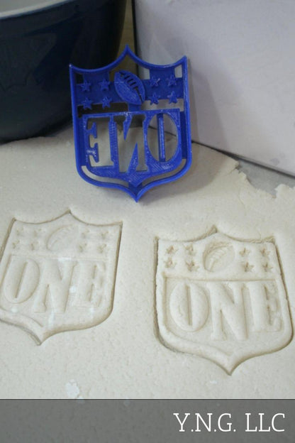 First 1st Birthday Party NFL Football Theme Set Of 5 Cookie Cutters USA PR1240