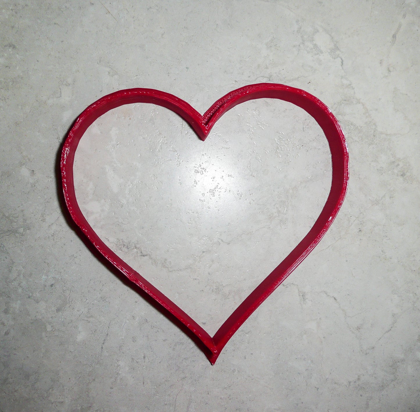 6x Heart Outline Love Fondant Cutter Cupcake Topper Size 1.75" USA FD209
