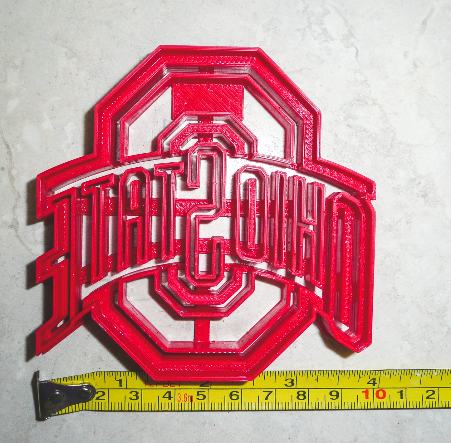 Ohio State Buckeyes Football Logo Cookie Cutter 3D Printed Made In USA PR925