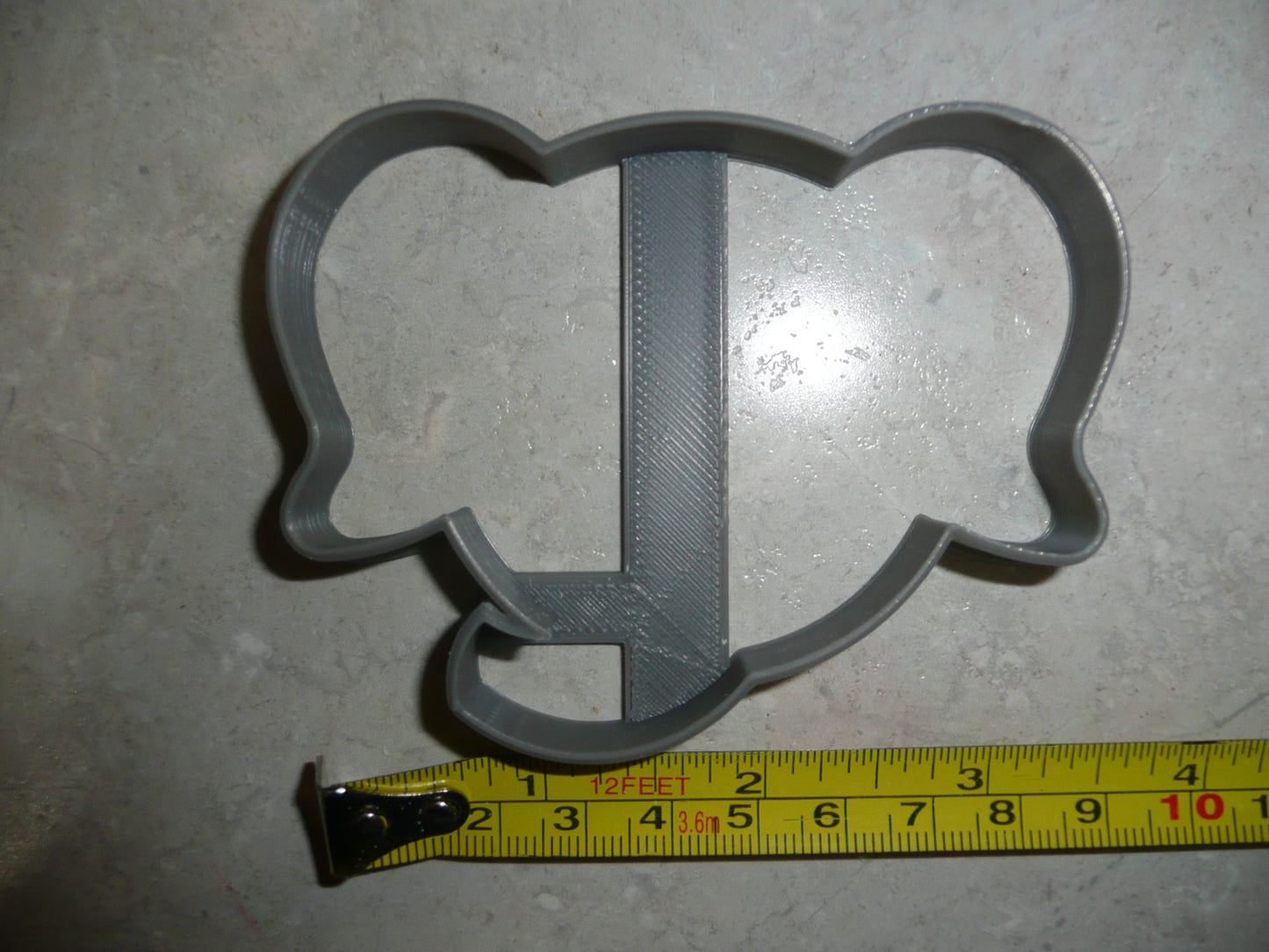 Elephant Outline Face Zoo Animal African Safari Cookie Cutter Made In USA PR2624