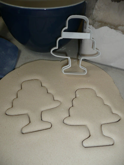 Cake Display Tiered Pedestal Wedding Set of 3 Cookie Cutters USA PR1448