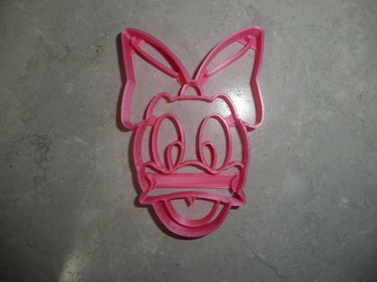 6x Daisy Duck Face Mickey Fondant Cutter Cupcake Topper 1.75 IN USA FD2914