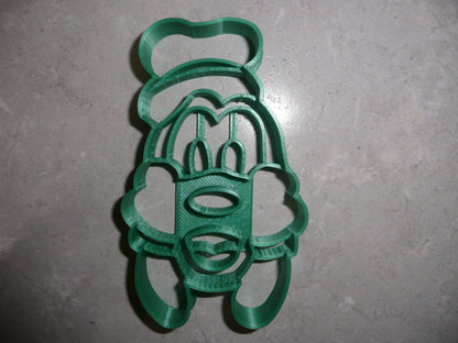 6x Goofy Face Mickey Fondant Cutter Cupcake Topper 1.75 IN USA FD2890