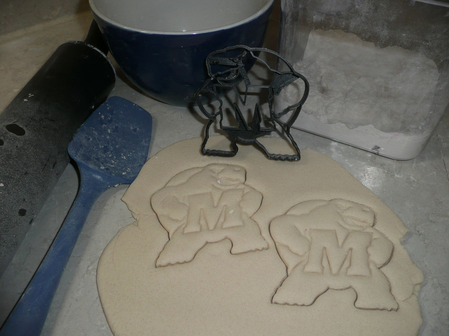 University Of Maryland Terrapins Mascot and M Set Of 2 Cookie Cutters USA PR1346