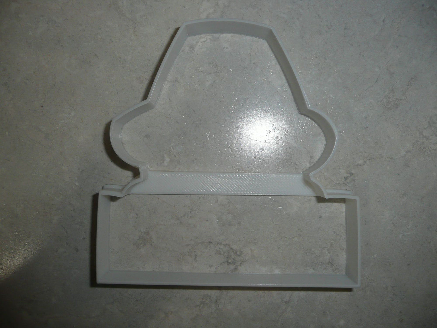 Pilgrim Boy Face Outline With Banner Plymouth Colony Cookie Cutter USA PR3108