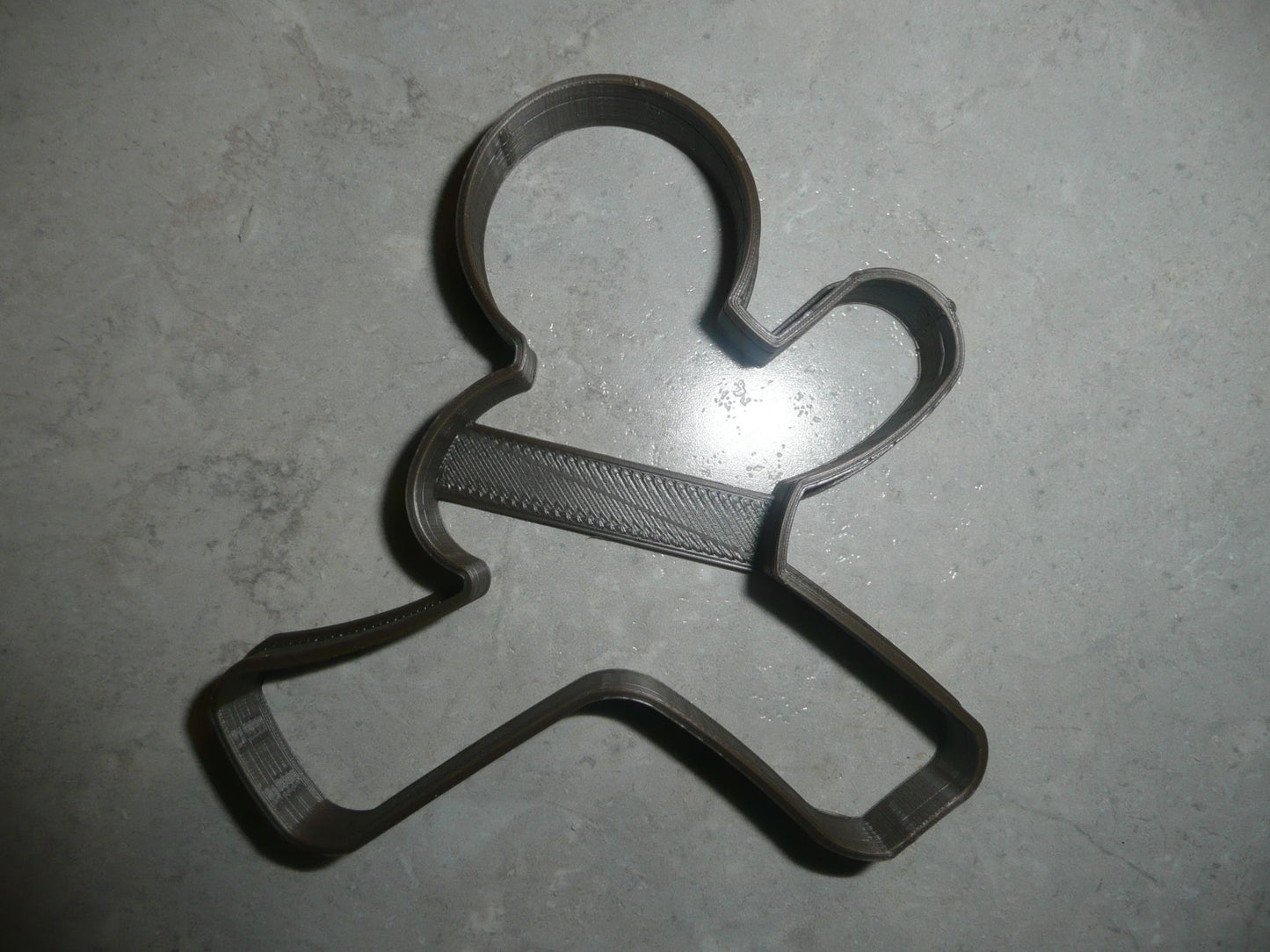 6x Ninja Gingerbread Man Pose 1 Outline Fondant Cutter Size 1.75 Inch USA FD3208