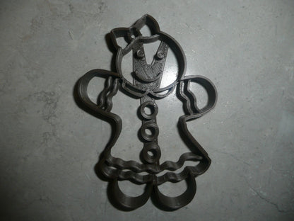 Gingerbread Girl With Dress And Bow Details Christmas Cookie Cutter USA PR3212