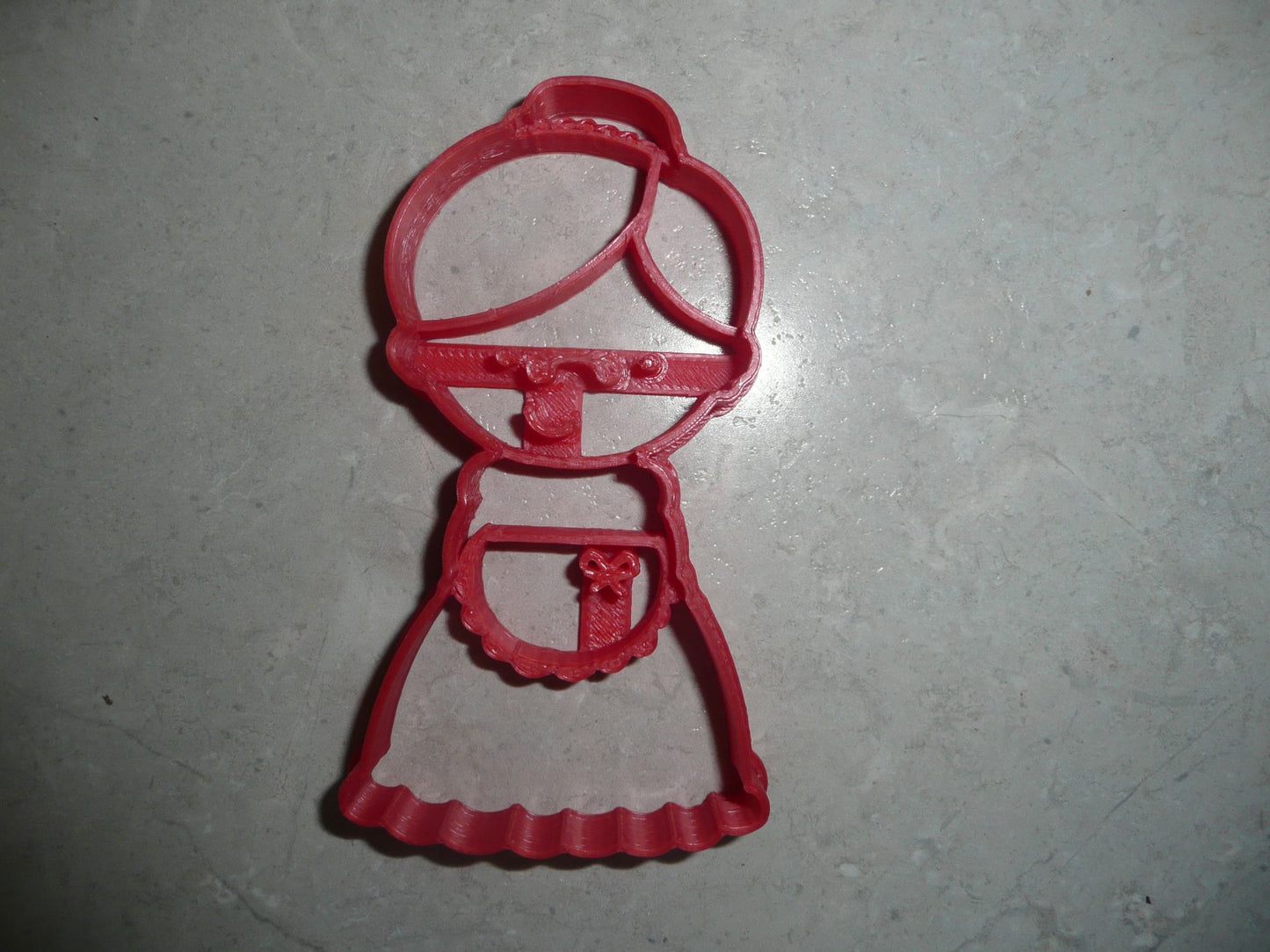 6x Mrs Claus Detailed Fondant Cutter Cupcake Topper 1.75 IN USA FD3265