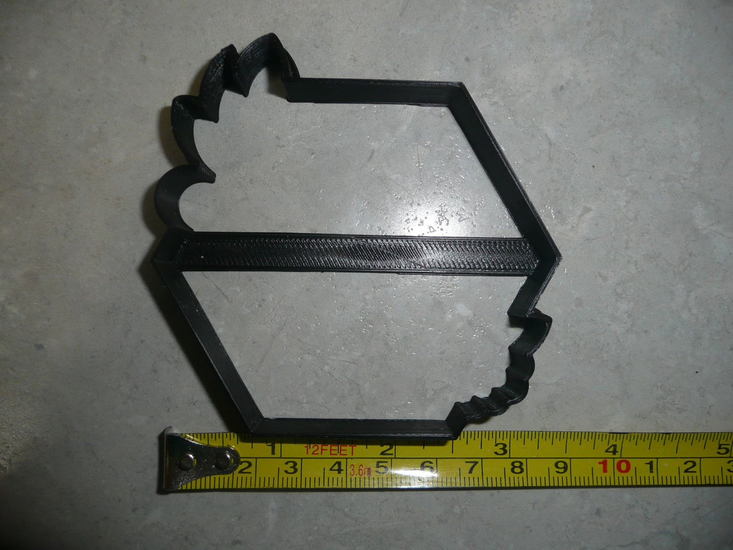 Floral Hexagon Hex Frame Outline Flower Edge Accent Cookie Cutter USA PR3224