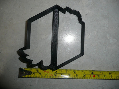 Floral Hexagon Hex Frame Outline Flower Edge Accent Cookie Cutter USA PR3224
