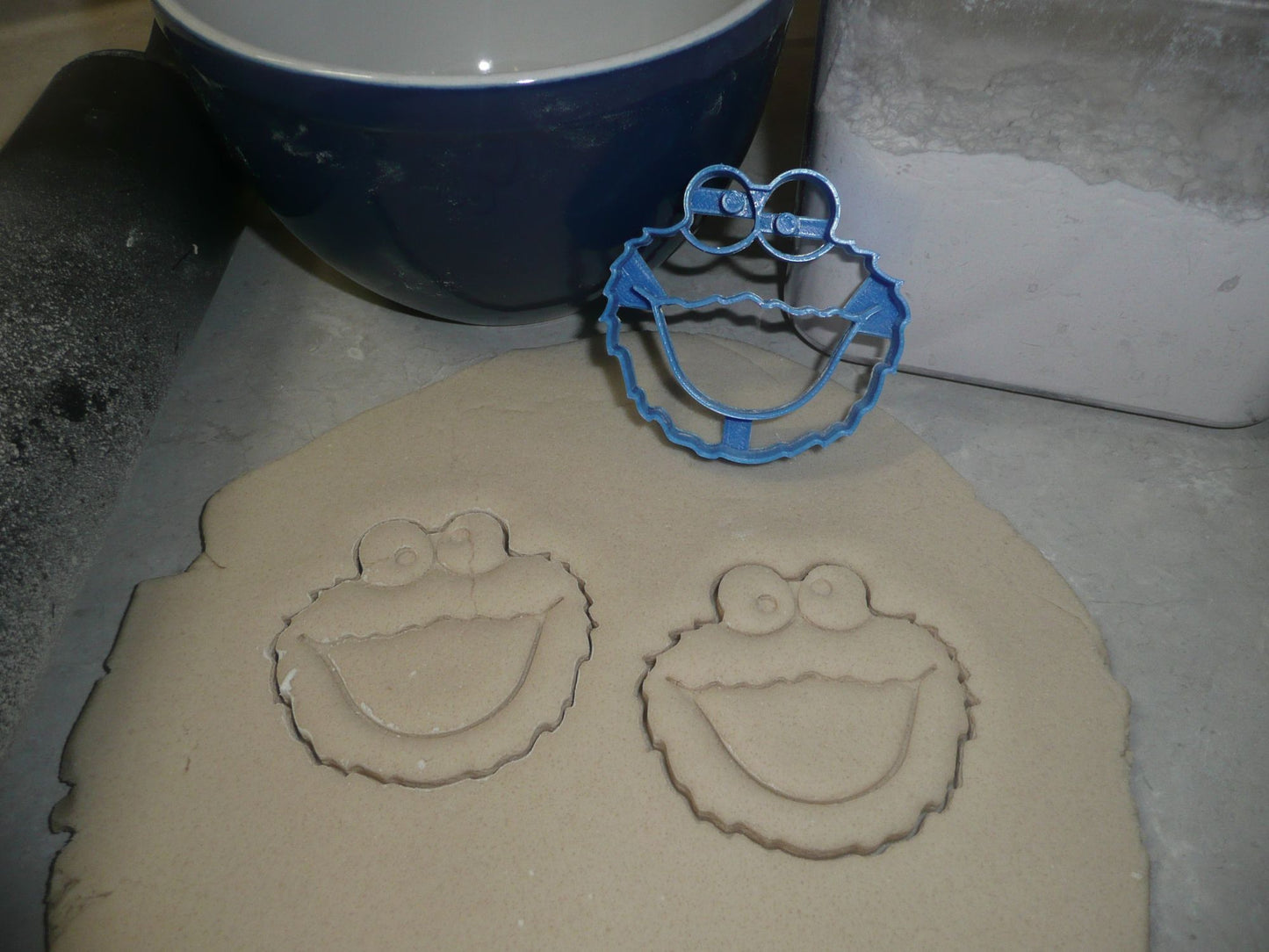 Cookie Monster Milk and Cookies Set of 3 Cookie Cutters USA PR1507