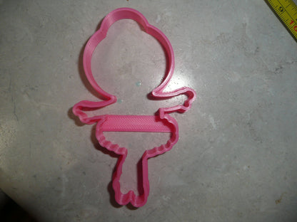 6x Ballerina Outline Pose 2 Fondant Cutter Cupcake Topper Size 1.75 Inch FD3271