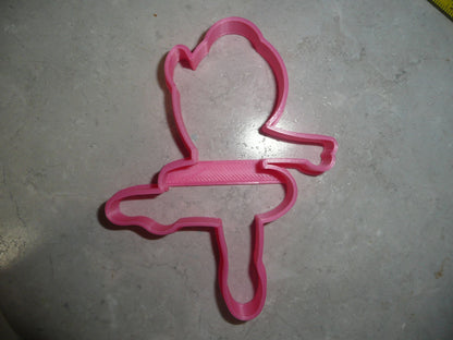 6x Ballerina Outline Pose 3 Fondant Cutter Cupcake Topper Size 1.75 Inch FD3272