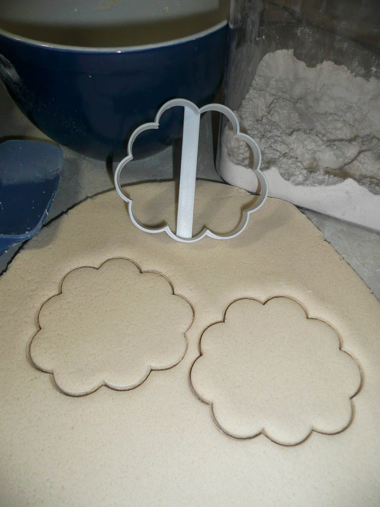 Puffy Cloud Or Peony Carnation Flower Outline Cookie Cutter USA PR3119