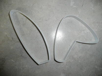 Bunny Rabbit Floppy Ear Ears Outline Set Of 2 Easter Cookie Cutters USA PR3057