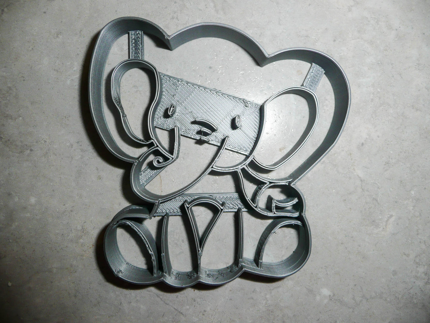 Baby Elephant Detailed Calf Gentle Giant Animal Zoo Cookie Cutter USA PR2558
