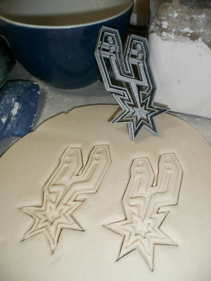 Inspired by San Antonio Spurs Basketball Team Cookie Cutter Made in USA PR2745