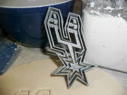 Inspired by San Antonio Spurs Basketball Team Cookie Cutter Made in USA PR2745