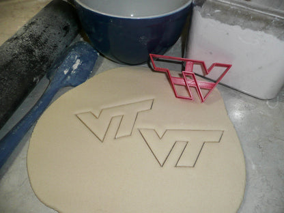 Virginia Tech University VT Hokies Set of 4 Cookie Cutters Made in USA PR1521