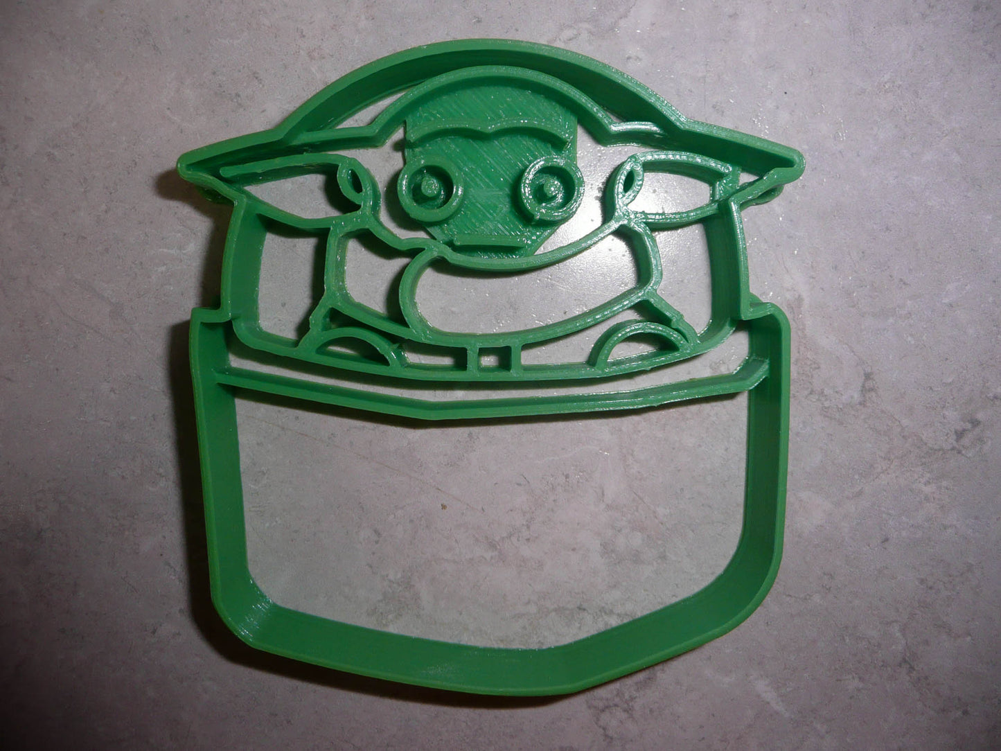 6x Baby Yoda Grogu In Pod Fondant Cutter Cupcake Topper 1.75 IN USA FD3302