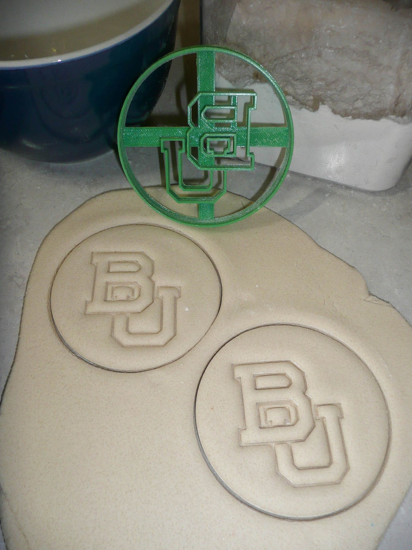 Baylor University BU Letters Sports Athletics Cookie Cutter USA PR3038