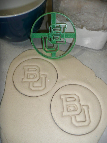 Baylor University BU Bears Sports Athletics Set of 2 Cookie Cutters USA PR1419