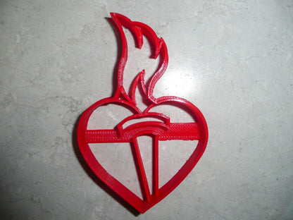 Heart With Flaming Torch American Heart Association Cookie Cutter USA PR3032