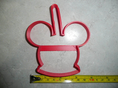 Mickey Mouse Head Caramel Candy Apple Snack Food Cookie Cutter USA PR3304