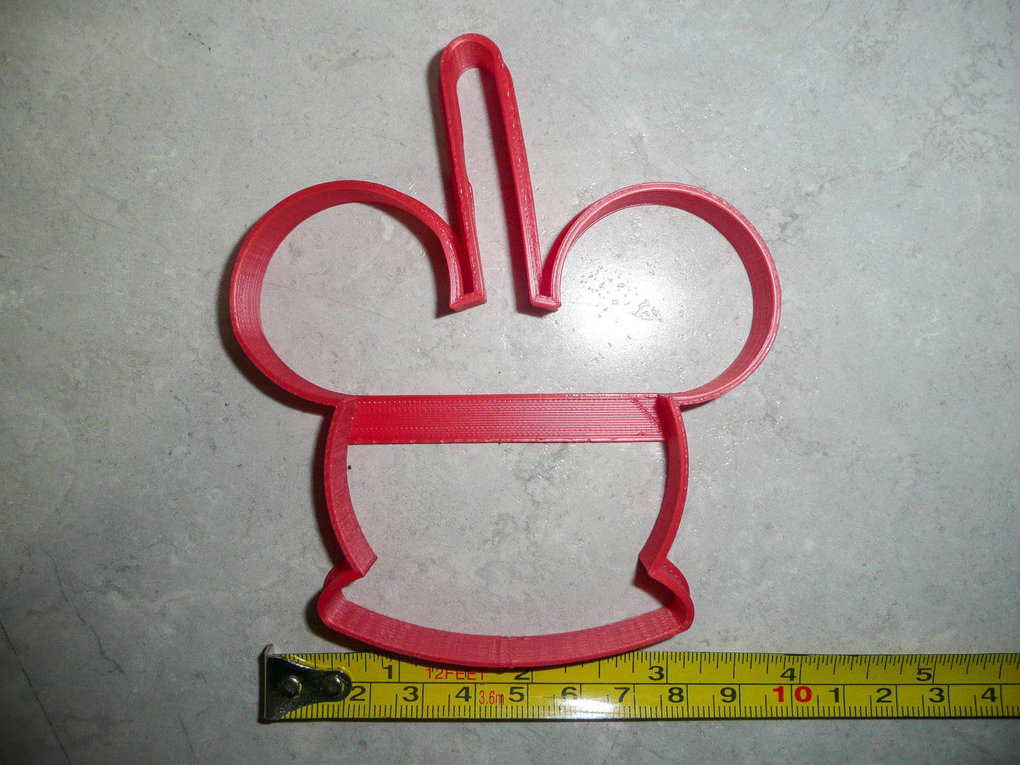 6x Mickey Mouse Head Candy Apple Fondant Cutter Cupcake Topper 1.75 Inch FD3304