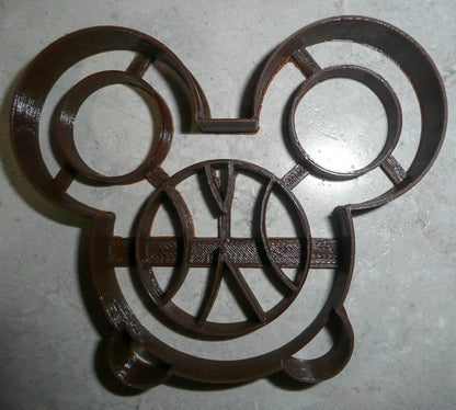 6x Mickey Mouse Head Pretzel Fondant Cutter Cupcake Topper 1.75 Inch FD3305