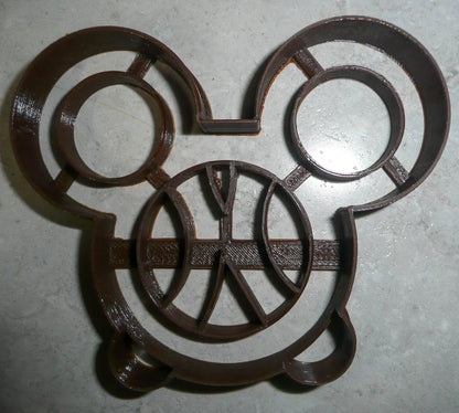 6x Mickey Mouse Head Pretzel Fondant Cutter Cupcake Topper 1.75 IN USA FD3305