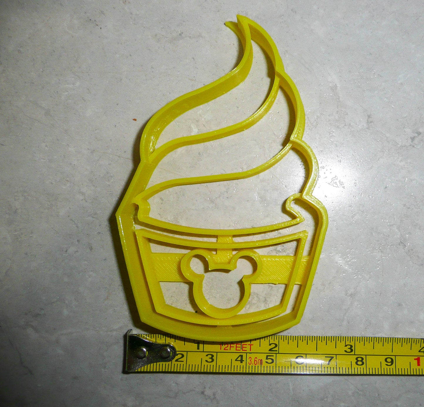 Mickey Mouse Pineapple Whip Frozen Dessert Snack Food Cookie Cutter USA PR3306