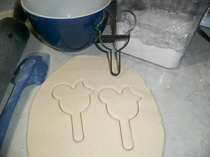 Mickey Mouse Head Ice Cream Bar With Bite Outline Cookie Cutter USA PR3307