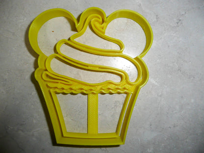 Mickey Mouse Ears Cupcake Cake Dessert Snack Food Cookie Cutter USA PR3311