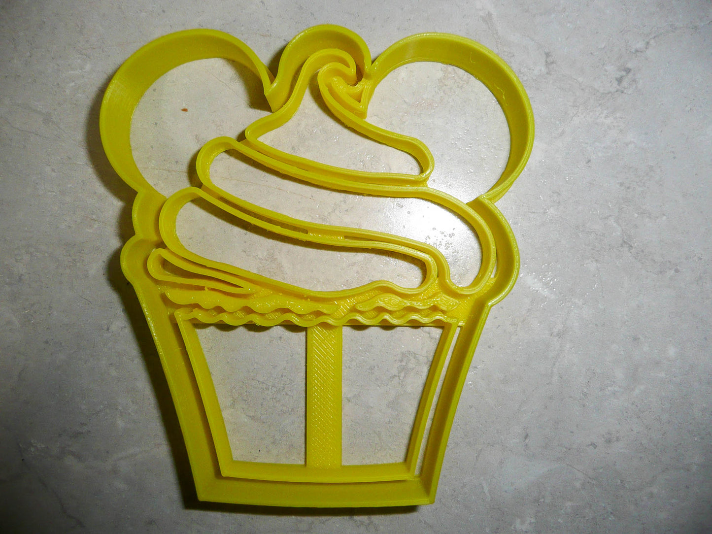 6x Mickey Mouse Ears Cupcake Fondant Cutter Cupcake Topper 1.75 IN USA FD3311