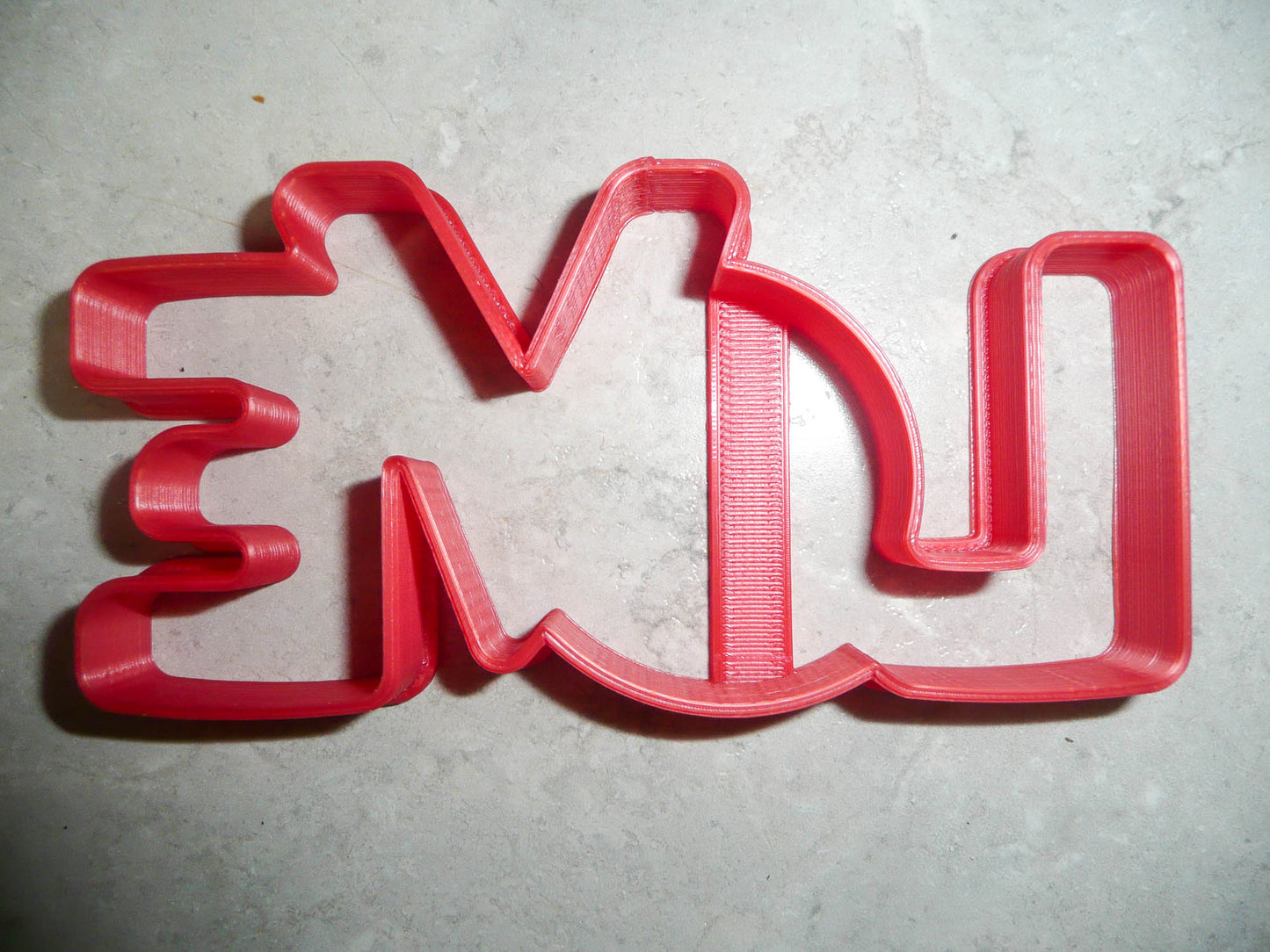6x Love Word Letters Outline Fondant Cutter Cupcake Topper 1.75 Inch FD3323