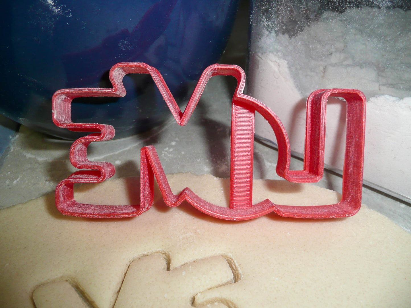 Love Word Block Letters Outline Valentines Wedding Cookie Cutter USA PR3323